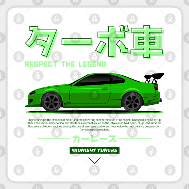 Green JDM S15 S Chassis Legend Sticker by RacingSize